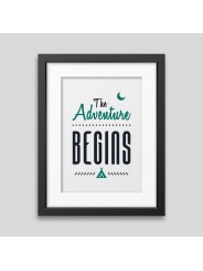 The adventure begins Framed poster