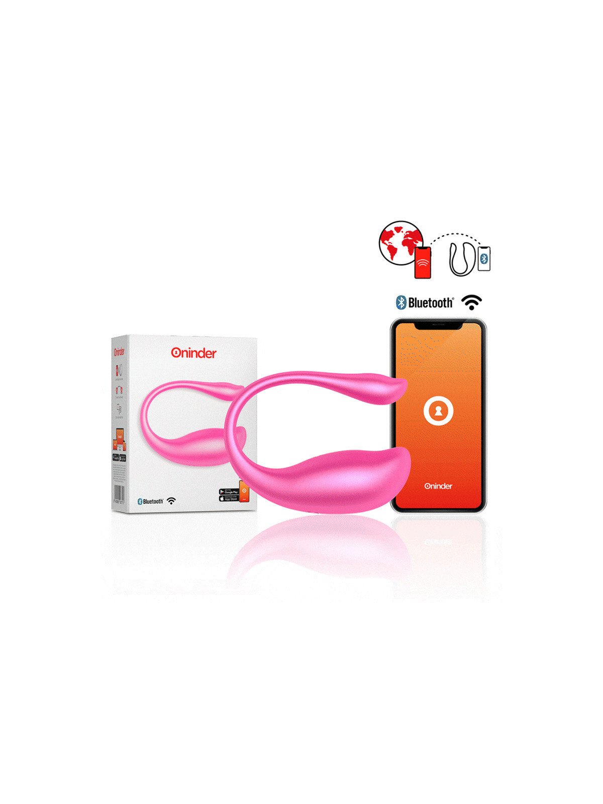 ONINDER - NAIROBI VIBRATING EGG PINK - FREE APP