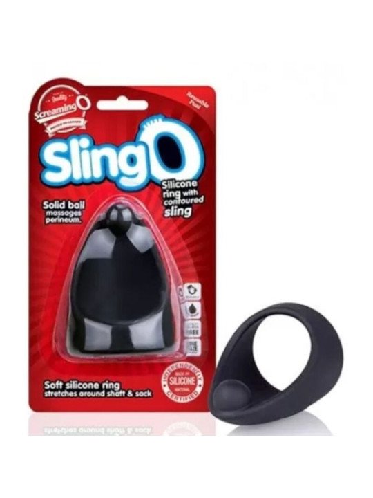 SCREAMING O - BLACK SLINGO RING