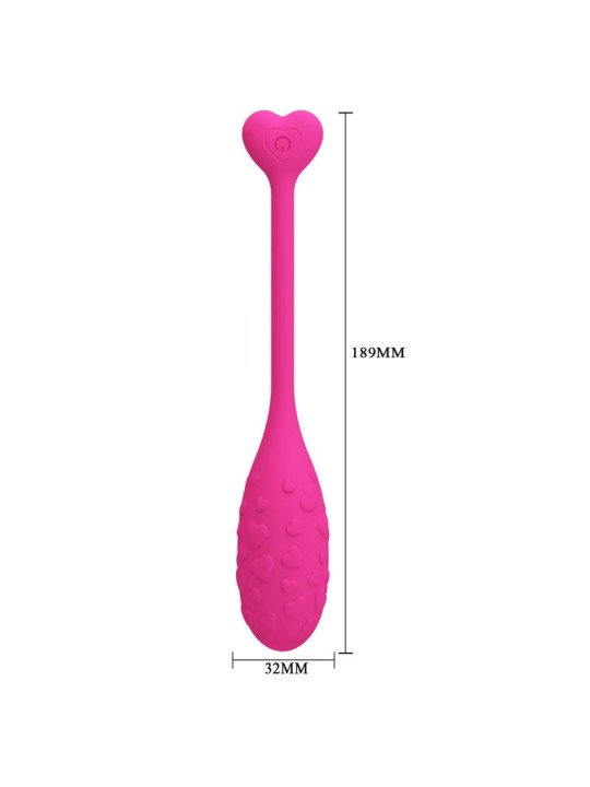 PRETTY LOVE - APP CONTROLLED PINK FISHER VIBRATING EGG