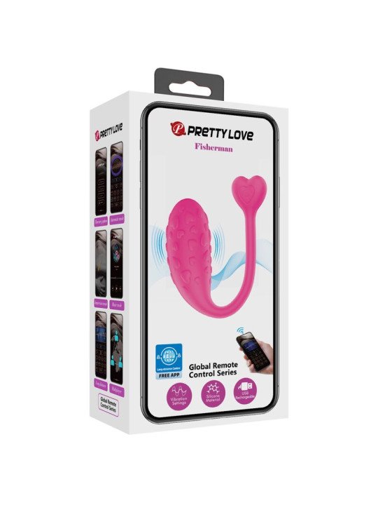 PRETTY LOVE - APP CONTROLLED PINK FISHER VIBRATING EGG