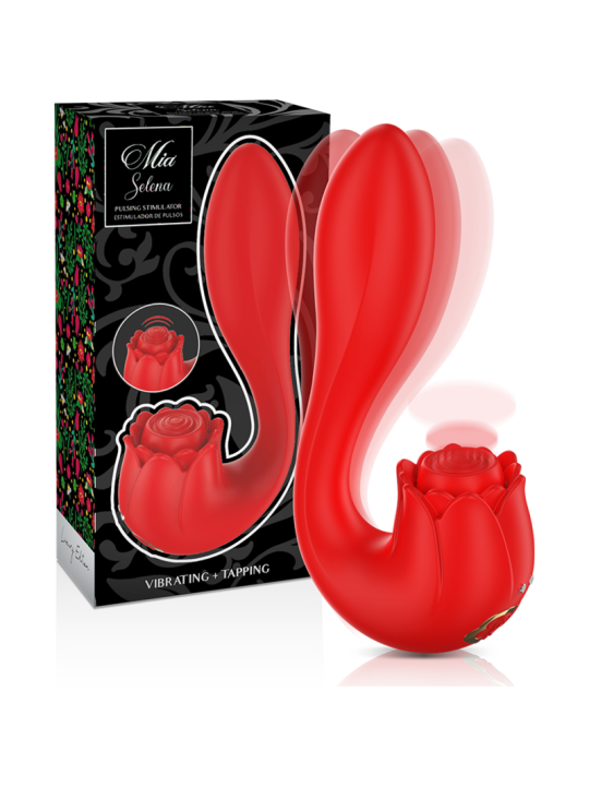 MIA - SELENA STIMULATOR VIBRATING + TAPPING RED