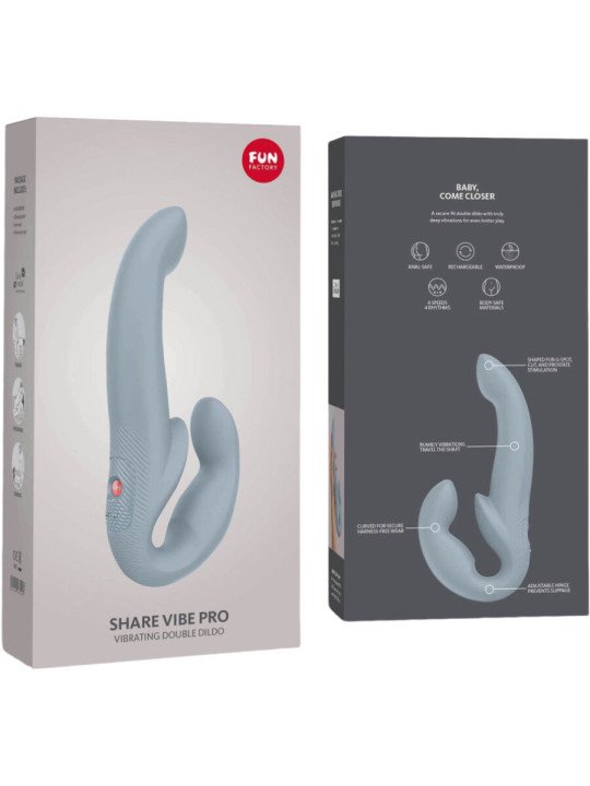 FUN FACTORY - SHARE VIBE PRO DOUBLE VIBRATOR GREY